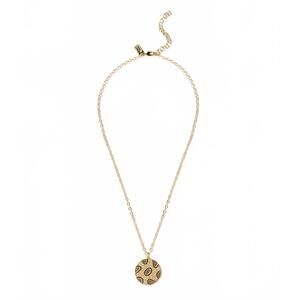 NEW NATIVE GEM leopard crystal necklace in gold